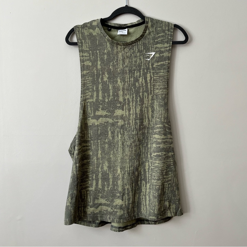 Green Gymshark tank top